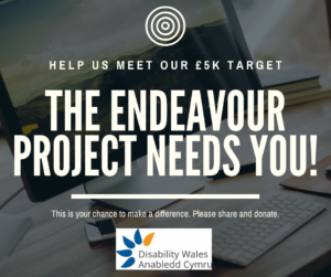 help us meet our target. the endeavour project needs you! this is your chance to make a difference, please share and donate